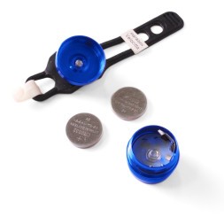 Фонарь велосипедный Jing Yi JY-3006Т, задний, 1 LED, 2 реж, 2хCR2032, комплект батареек, синий, инд. упаковка