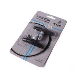 Тормозные колодки для велосипеда KMS №58, 62 мм, V-Brake, BPV-X70, пара, на блистере