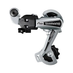 Переключатель задний Shimano Tourney RD-TY21B, 6/7 скор., GS, 34T, на болт, серебристый, б/уп.