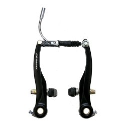 Рычаги тормозные V-brake Promax TX-107L, задний комплект, алюминиевые, 101 мм, с колодками 60 мм, черный