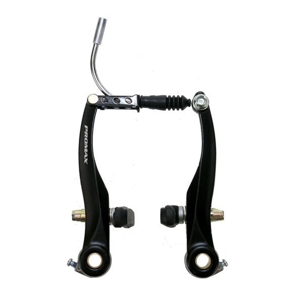 Рычаги тормозные V-brake Promax TX-107L, задний комплект, алюминиевые, 101 мм, с колодками 60 мм, черный