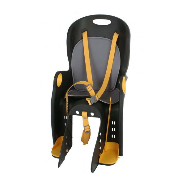 Кресло детское New Vision BQ-8, быстросъемное, с креплением на подседельный штырь/багажник, регулировка для ног, нагрузка 22 кг, серый