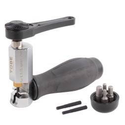 Выжимка цепи Tobe 2084, для скор. цепей 8/9/10, биты, съёмная ручка с трещоткой, 2 запасных пина, серия PRO, B336095