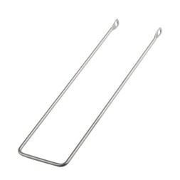 Усы (подпорка) велокорзины Ø 6 мм на переднюю вилку для велосипедов 28&amp;quot;, крепление на оси втулок, длина 400 мм, хром