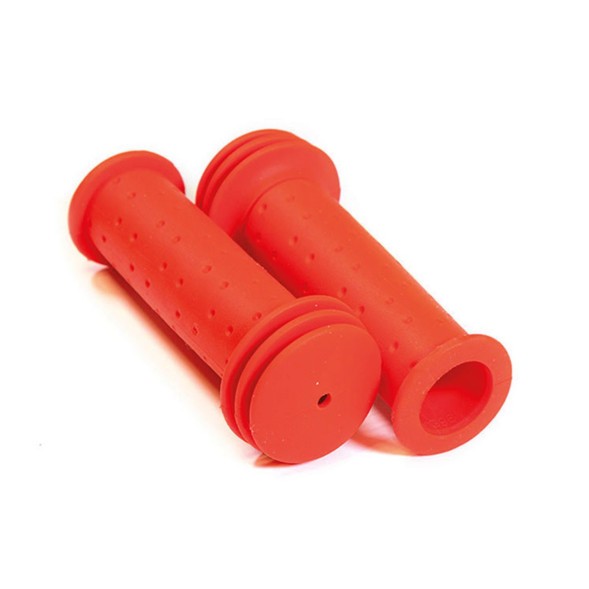 Грипсы велосипедные H-G 96 Champion, для детских велосипедов, резиновые, 102 мм, антискользящие с упорами, красный