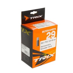 Велосипедная камера Trix TBTX 29&amp;quot;х 1.95/2.125 AV-48 мм, Schrader Valve, Черная