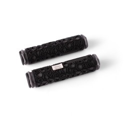 Ручки на руль для велосипеда &amp;quot;Паутинка&amp;quot;, 130 мм, резина, серые