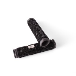 Ручки на руль для велосипеда &amp;quot;Паутинка&amp;quot;, 130 мм, резина, серые