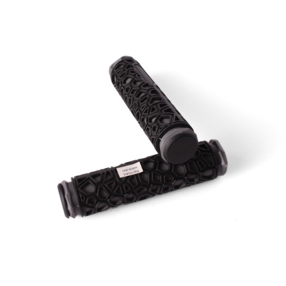 Ручки на руль для велосипеда &amp;quot;Паутинка&amp;quot;, 130 мм, резина, серые