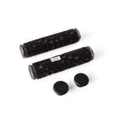 Ручки на руль для велосипеда &amp;quot;Паутинка&amp;quot;, 130 мм, резина, серые