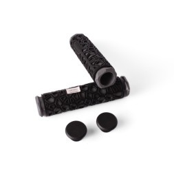 Ручки на руль для велосипеда &amp;quot;Паутинка&amp;quot;, 130 мм, резина, серые