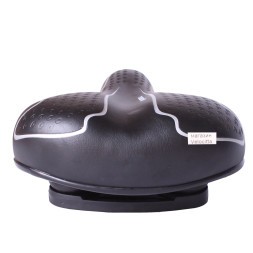 Седло велосипедное с замком 205x245 мм, закрытые пружины, Comfort Gel, черно-серый