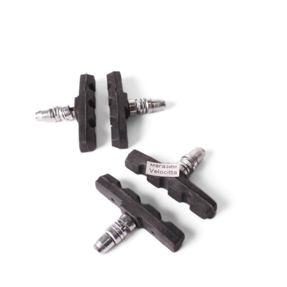 Колодки тормозные велосипедные Expert, вибрейк, две пары, 70 мм, резьба, блистер