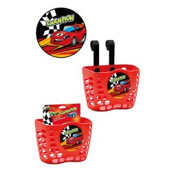 Велокорзина BSTX071216CH Champion, детская, 12&amp;quot;-16&amp;quot;, крепление на руль, 190х125х140 мм, пластиковая, Red