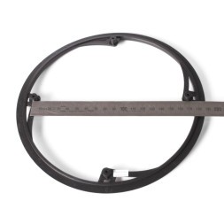 Защита велосипедной системы, на 48 зубов, 4 крепления, пластик, черный