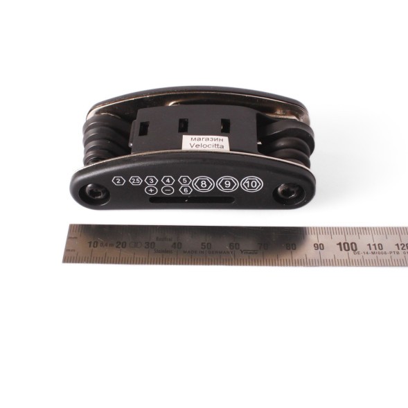 Ключи шестигранные Kenli KL-9801, 2/2.5/3/4/5/6 мм, отвертка, монтажка, головки на 8/9/10 мм