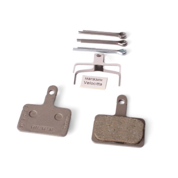 Тормозные колодки Shimano B03S, полимерные, c шплинтом и пружинкой, 1 пара, инд. упаковка
