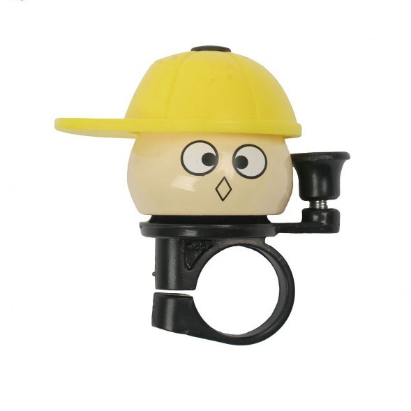 Звонок велосипедный Klonk 10414, &amp;quot;Человечек&amp;quot;, алюминий/пластик, желтый, блистер