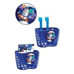 Корзина велосипедная Cosmic BSTX071216CS, детская, 12&amp;quot;-16&amp;quot;, крепление на руль, 190х125х140 мм, пластиковая, Blue