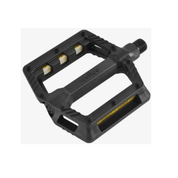 Педали велосипедные Wellgo B239DU, Platform, 116x100x26 мм, пластиковые, резьба 9/16&amp;quot;, полимерные подшипники, черные