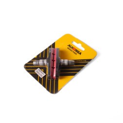 Тормозные колодки Alhonga HJ-600, 12T3G2, 72 мм, красный, V-Brake, инд. упаковка