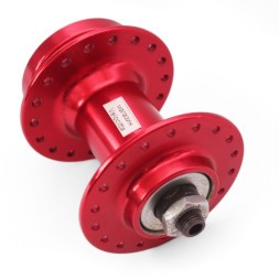 Втулка передняя Wang Zheng WZ-A208FQ red, ось 3/8&amp;quot;х100x108 мм, алюминиевая, под диск 6 болтов, на эксцентрике, 36H, торг. уп.