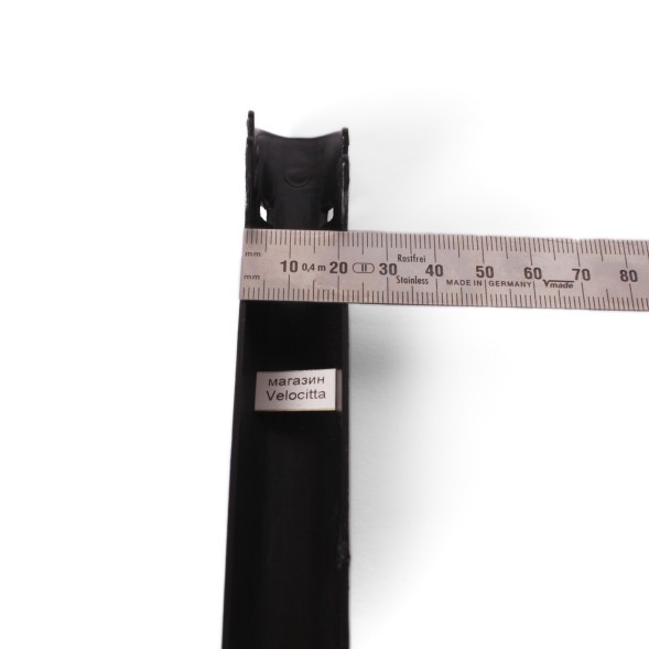 Защита пера от цепи VXM, 225х20 мм, пластиковая, на хомутах, черный