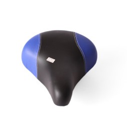 Седло велосипедное Huabei AZ-0801A, с замком, 210x240 мм, пружинное, черно-синий
