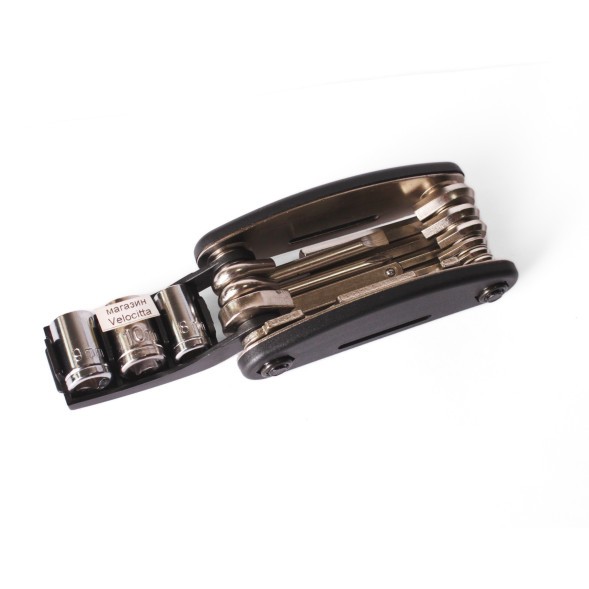 Набор шестигранников TL-TX, 2/2.5/3/4/5/6 мм, отвертка, головки на 8/9/10 мм, накидной ключ 8/10/15 мм, спицевой 14GE.