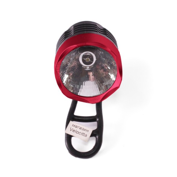Фара велосипедная Gaoheng, передняя, 1 Super LED, 3W, 3 режима, влагозащитный, красный, блистер
