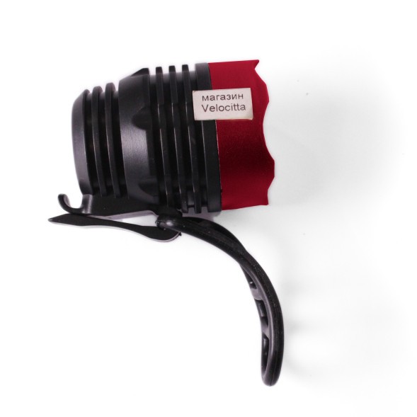 Фара велосипедная Gaoheng, передняя, 1 Super LED, 3W, 3 режима, влагозащитный, красный, блистер