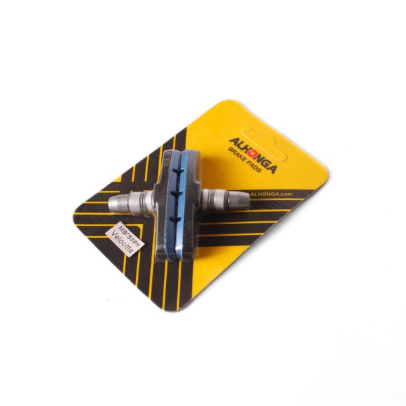 Тормозные колодки для велосипеда Alhonga HJ-600, 12T3G2, 72 мм, V-Brake, синий, пара, блистер