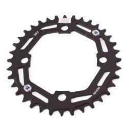 Звезда передняя велосипедная Velo PCD-104, Narrow Wide, 36 зуба, черный