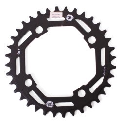 Звезда передняя велосипедная Velo PCD-104, Narrow Wide, 36 зуба, черный