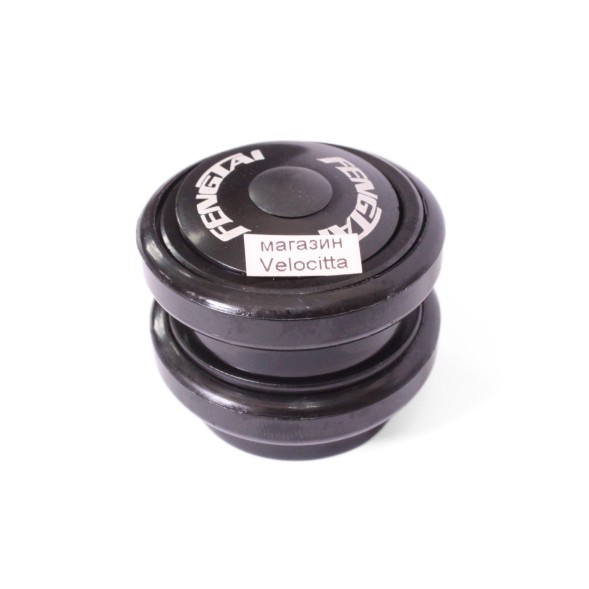 Рулевая колонка CTW-1007, безрезьбовая, 1-1/8&amp;quot;x28.6x34x30 мм, h=28.5 мм, с внешними чашками, с якорем и подшипниками, Black