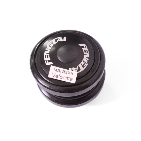 Рулевая колонка CTW-1007, безрезьбовая, 1-1/8&amp;quot;x28.6x34x30 мм, h=28.5 мм, с внешними чашками, с якорем и подшипниками, Black