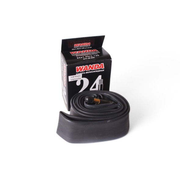 Камера велосипедная Wanda 24&amp;quot;x1.95-2.125, A/V 48 мм, бутил