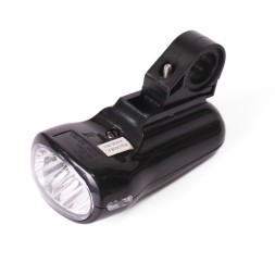 Фара велосипедная KMS JY-822С, передняя, 4 LED, диаметр 22.2-25.4 мм, без батареек