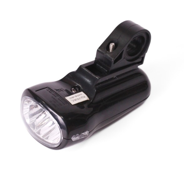 Фара велосипедная KMS JY-822С, передняя, 4 LED, диаметр 22.2-25.4 мм, без батареек