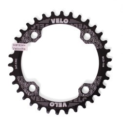 Звезда велосипедная Velo PCD-104, Narrow Wide, 34 зуба, под разборную систему, алюминий