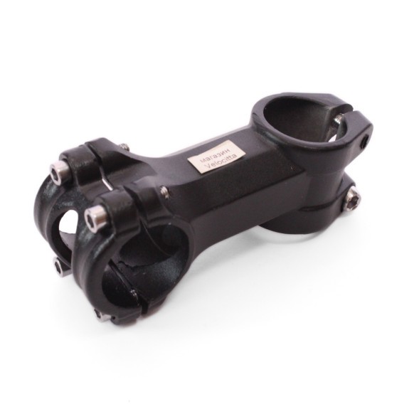 Вынос руля велосипедный HS-061 Forged, 4-х болтовый, алюмин., нерегулир., безрезьбовой, 28.6 мм, руль 31.8 мм, 80 мм, black