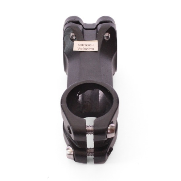 Вынос руля велосипедный HS-061 Forged, 4-х болтовый, алюмин., нерегулир., безрезьбовой, 28.6 мм, руль 31.8 мм, 80 мм, black