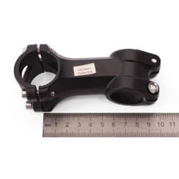 Вынос руля велосипедный HS-061 Forged, 4-х болтовый, алюмин., нерегулир., безрезьбовой, 28.6 мм, руль 31.8 мм, 80 мм, black