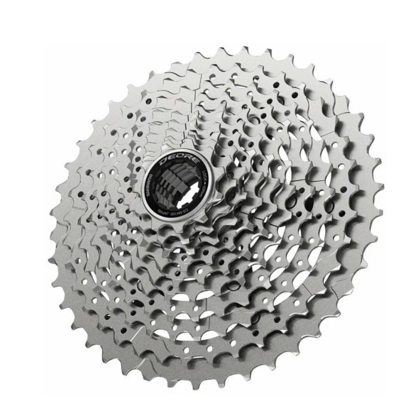 Кассета Shimano Deore CS-M4100, 10 скоростей, 11-42T, серебро, без уп.