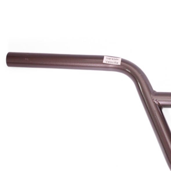 Руль велосипедный HB-B201, BMX, 635 мм, Ø 22.2 мм, подъем 170 мм, стальной, темно-коричневый