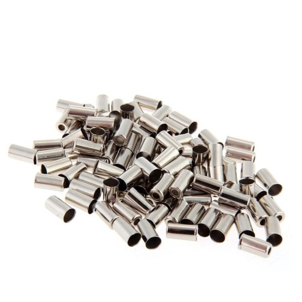 Наконечник оплетки тормоза, Ø 5.0 мм, латунь, серебристый, упаковка 100 шт.