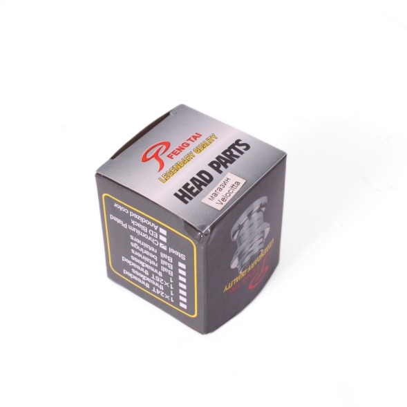 Рулевая колонка CTW-1008, 1-1/8&amp;quot;x28.6x44x30 мм, полуинтегрированная, безрезьбовая, с якорем, Black