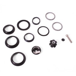 Рулевая колонка CTW-1008, 1-1/8"x28.6x44x30 мм, полуинтегрированная, безрезьбовая, с якорем, Black