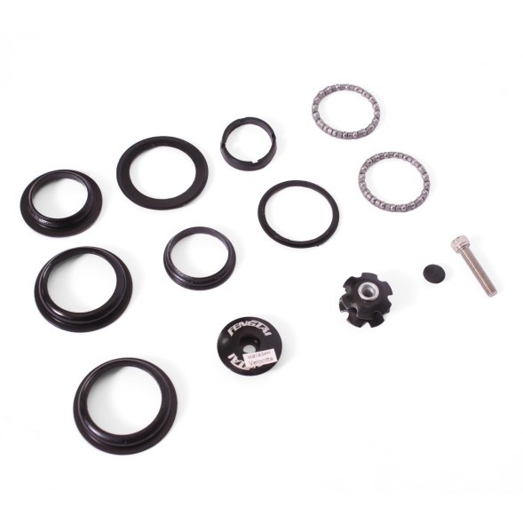 Рулевая колонка CTW-1008, 1-1/8&amp;quot;x28.6x44x30 мм, полуинтегрированная, безрезьбовая, с якорем, Black