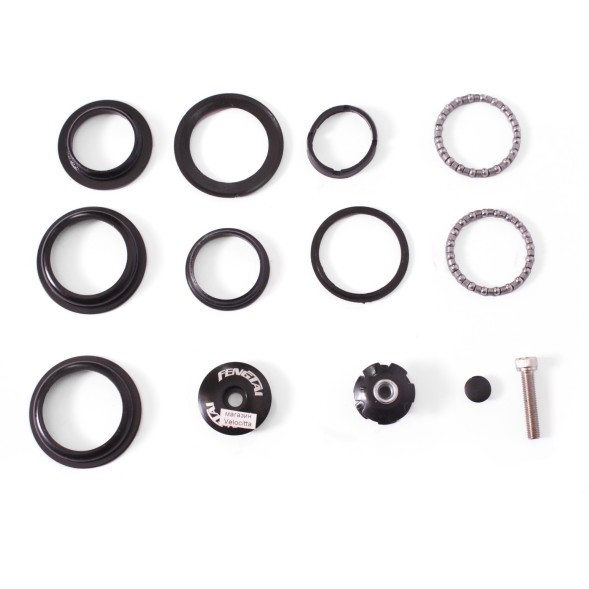 Рулевая колонка CTW-1008, 1-1/8&amp;quot;x28.6x44x30 мм, полуинтегрированная, безрезьбовая, с якорем, Black